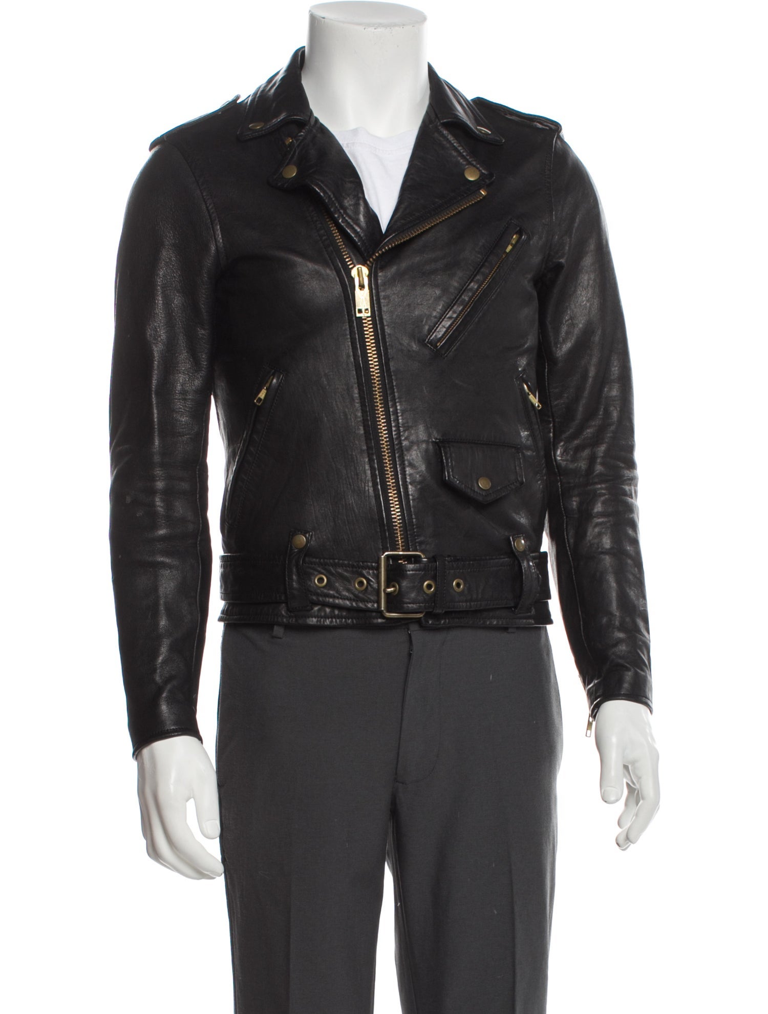 Blackmeans Sid Vicious Double Rider Calf Leather Moto Jacket