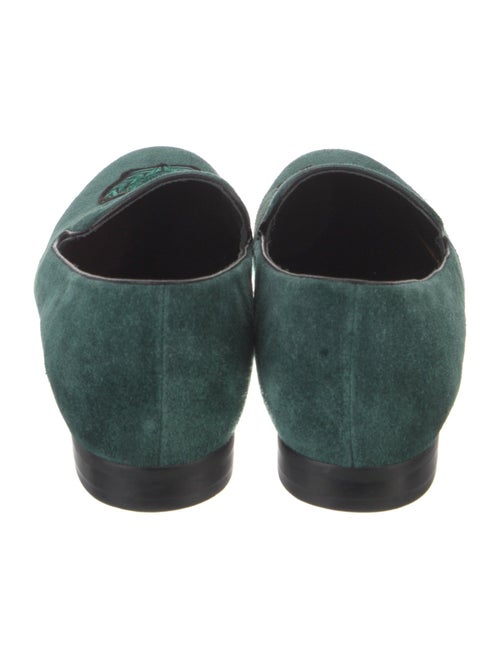 Billionaire Suede Graphic Print Loafers