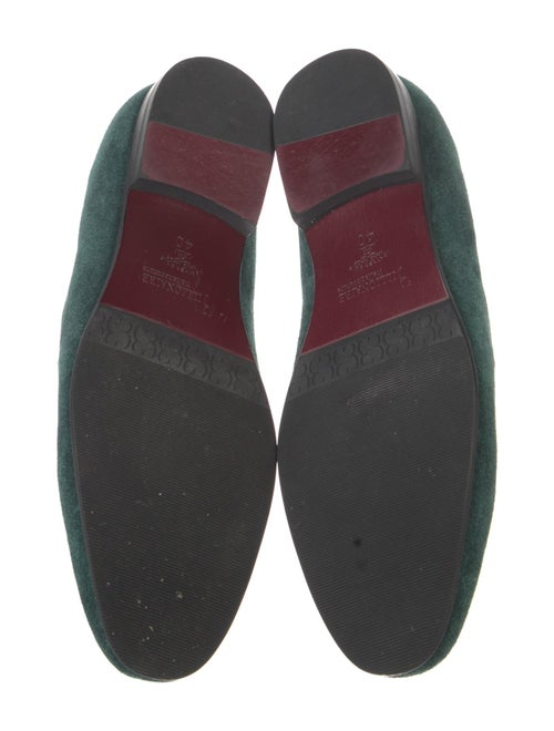 Billionaire Suede Graphic Print Loafers