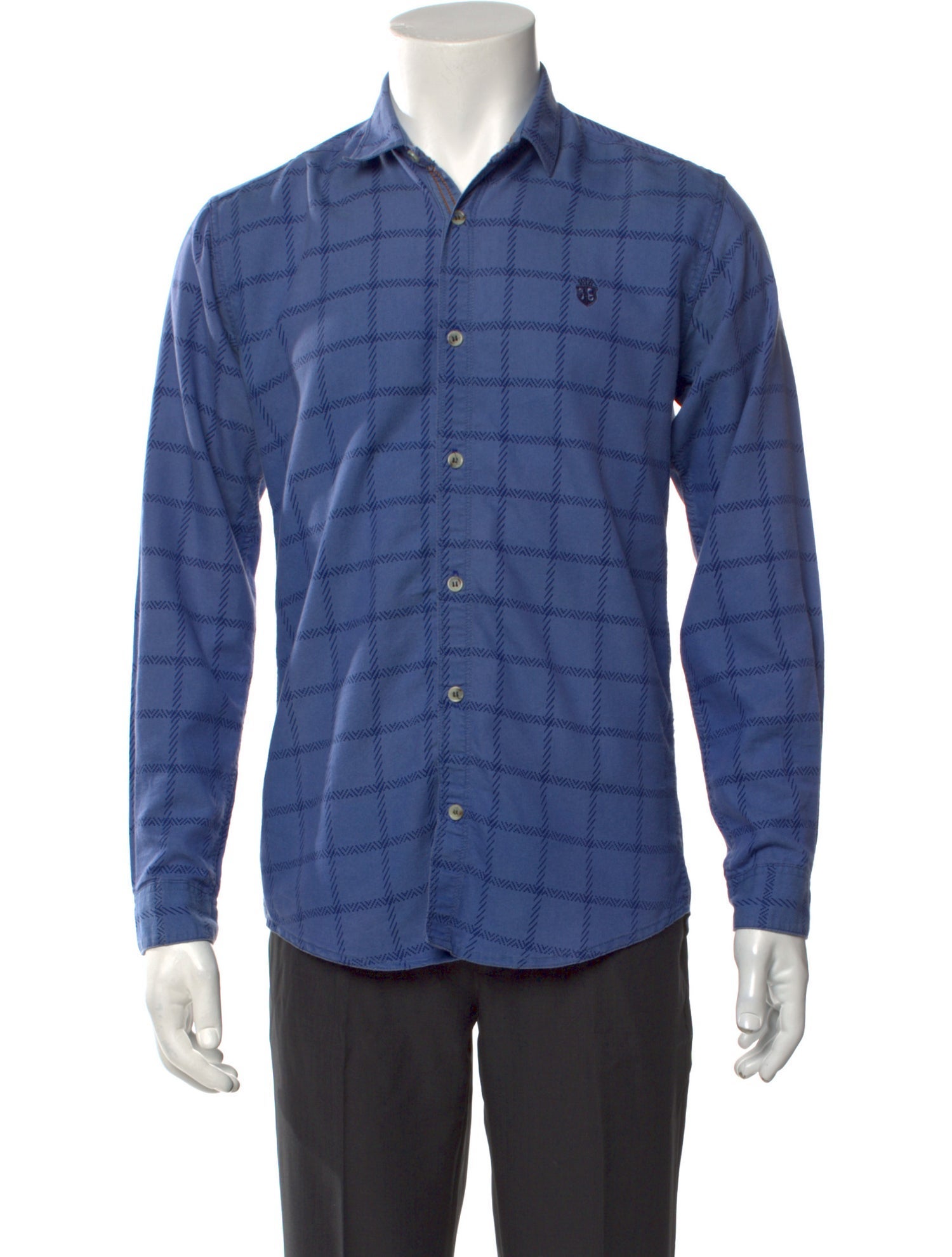 Billionaire Plaid Print Long Sleeve Shirt