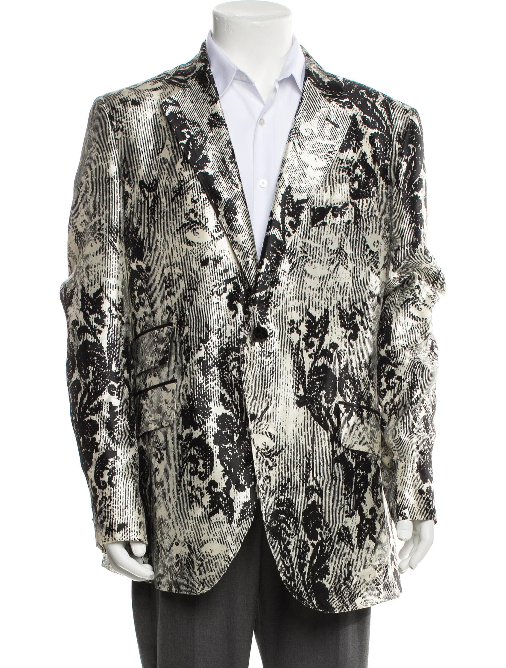 Billionaire Silk Striped Blazer