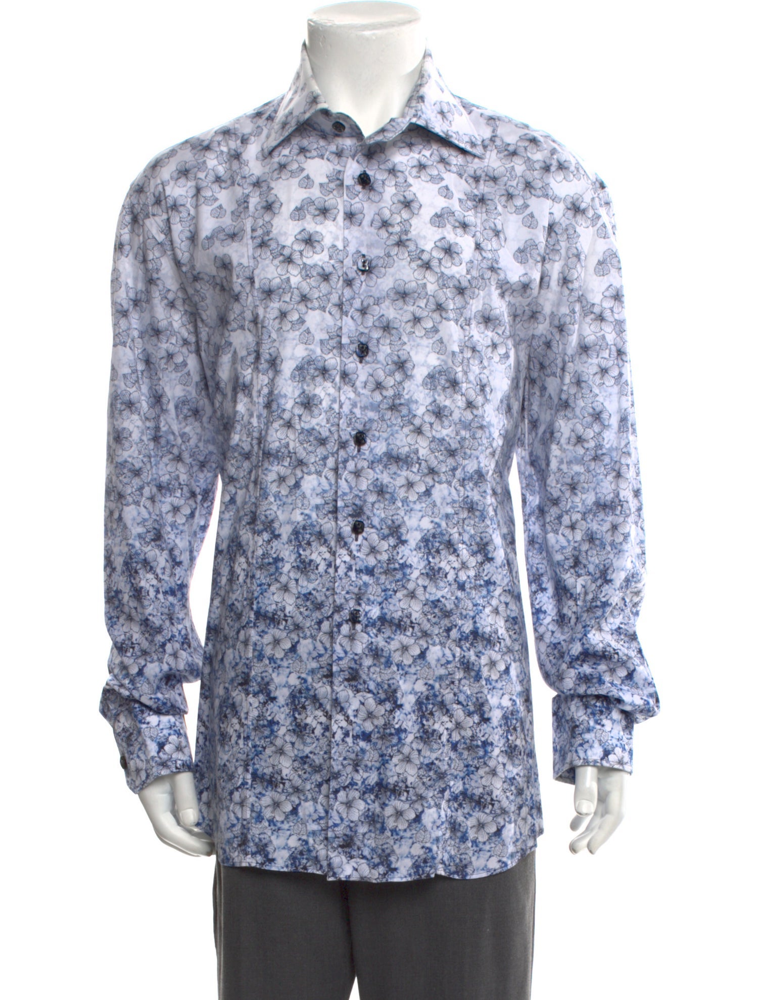 Billionaire Floral Print Long Sleeve Shirt