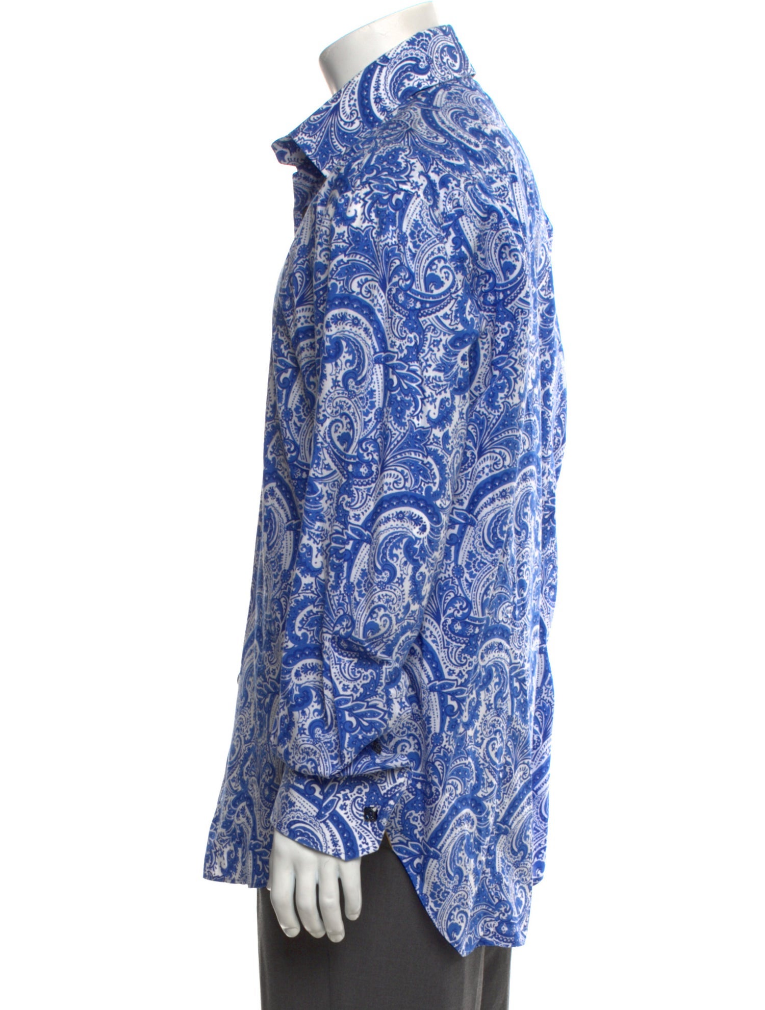 Billionaire Paisley Print Long Sleeve Shirt