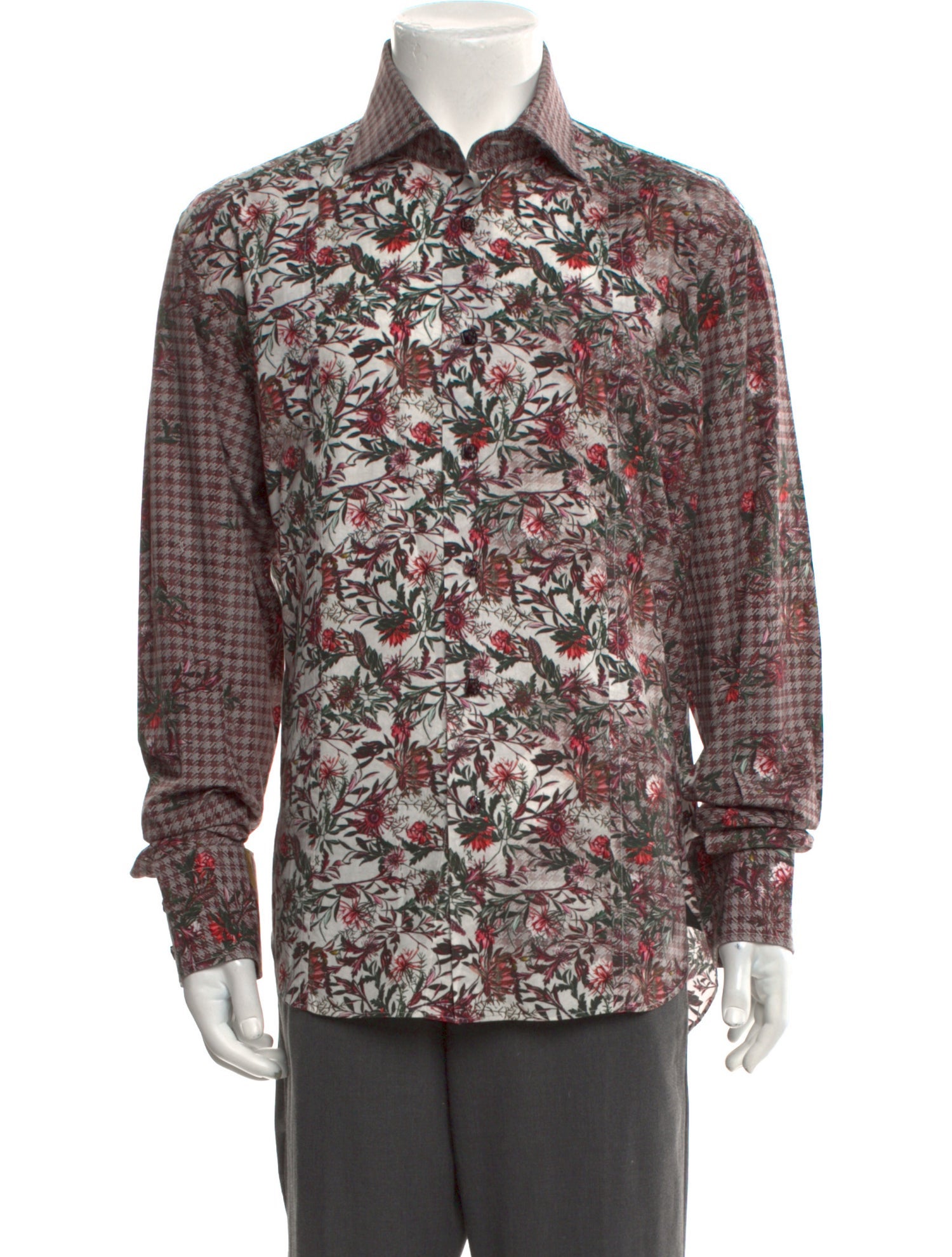 Billionaire Floral Print Long Sleeve Shirt