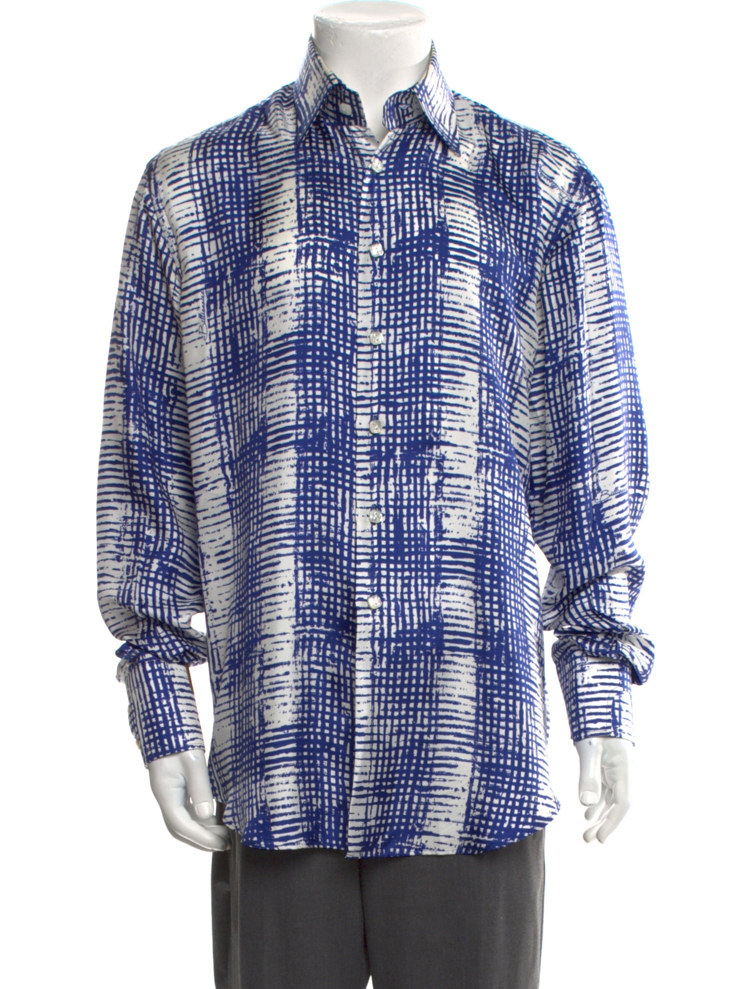 Billionaire Plaid Print Long Sleeve Shirt