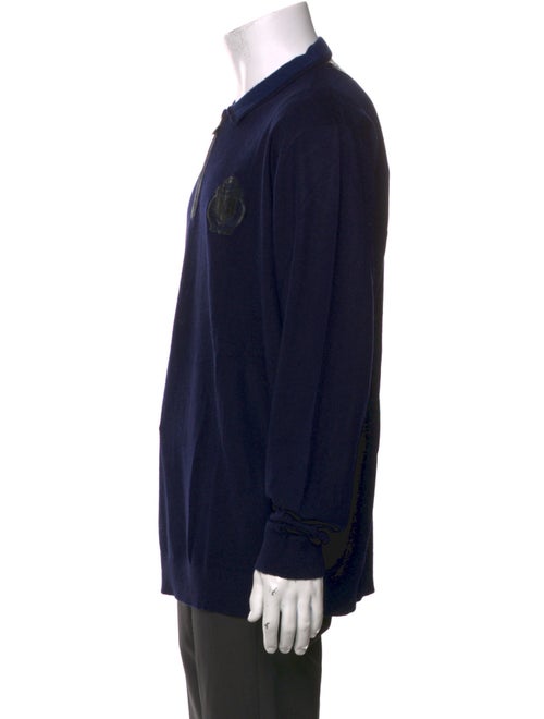 Billionaire Wool Mock Neck Polo Sweater