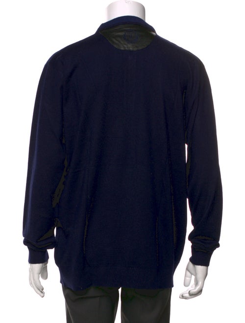 Billionaire Wool Mock Neck Polo Sweater