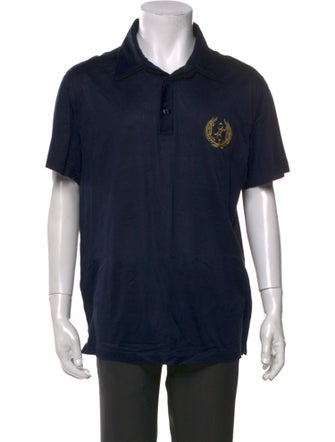 Billionaire Graphic Print Collar Polo Shirt