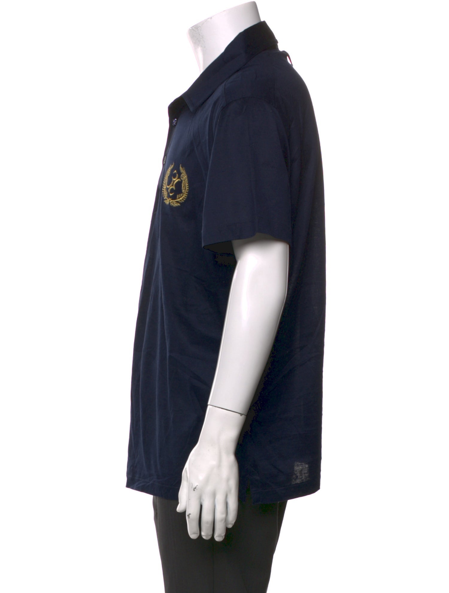 Billionaire Graphic Print Collar Polo Shirt