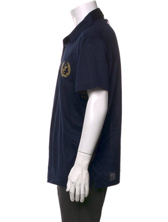 Billionaire Graphic Print Collar Polo Shirt