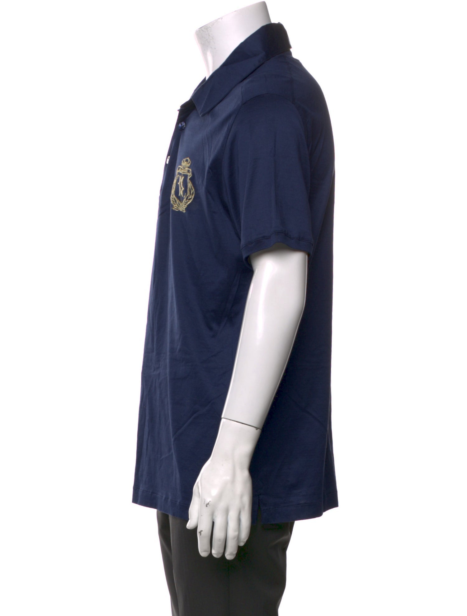 Billionaire Collar Short Sleeve Polo Shirt