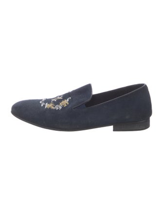 Billionaire Suede Patterned Loafers