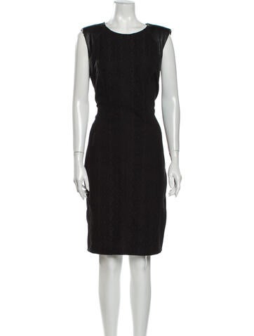Blanc Noir Dresses Scoop Neck Knee-Length Dress M