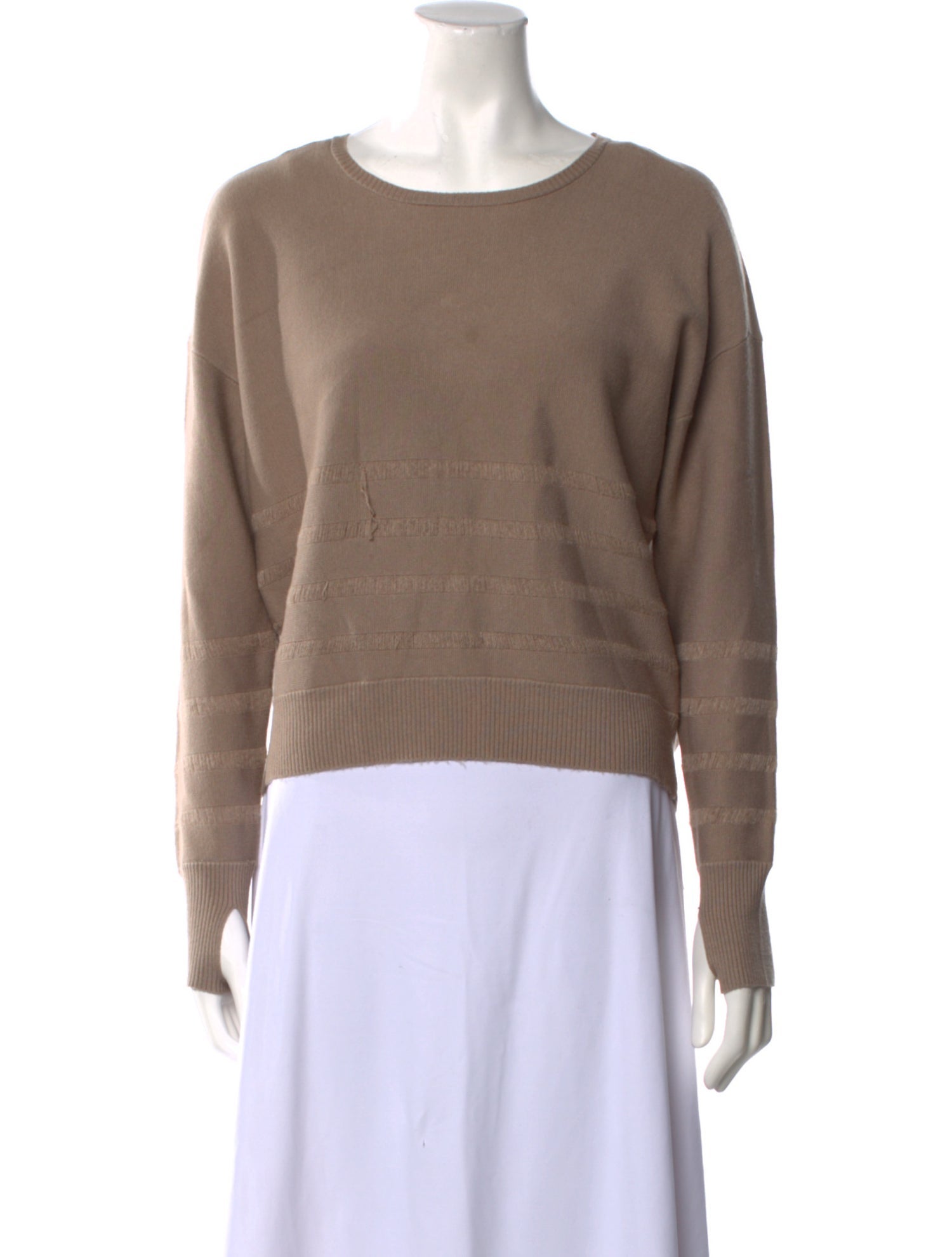 Blanc Noir Scoop Neck Sweater