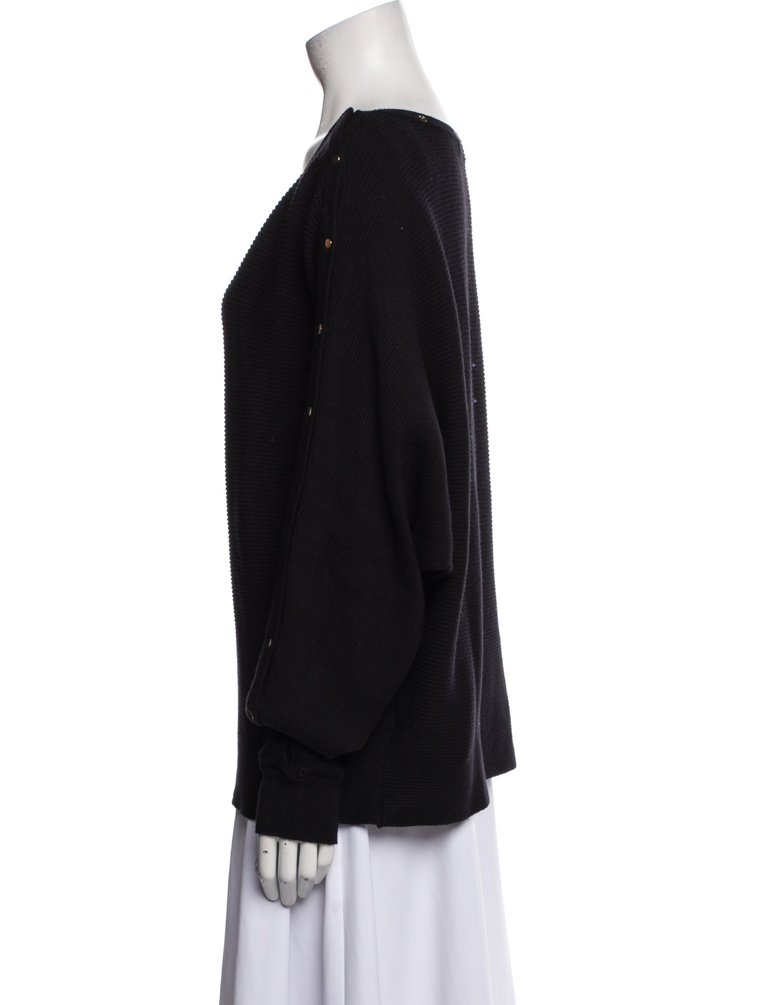 Blanc Noir Scoop Neck Sweater