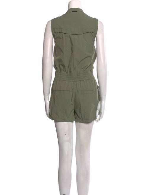 Blanc Noir Nylon Crew Neck Romper