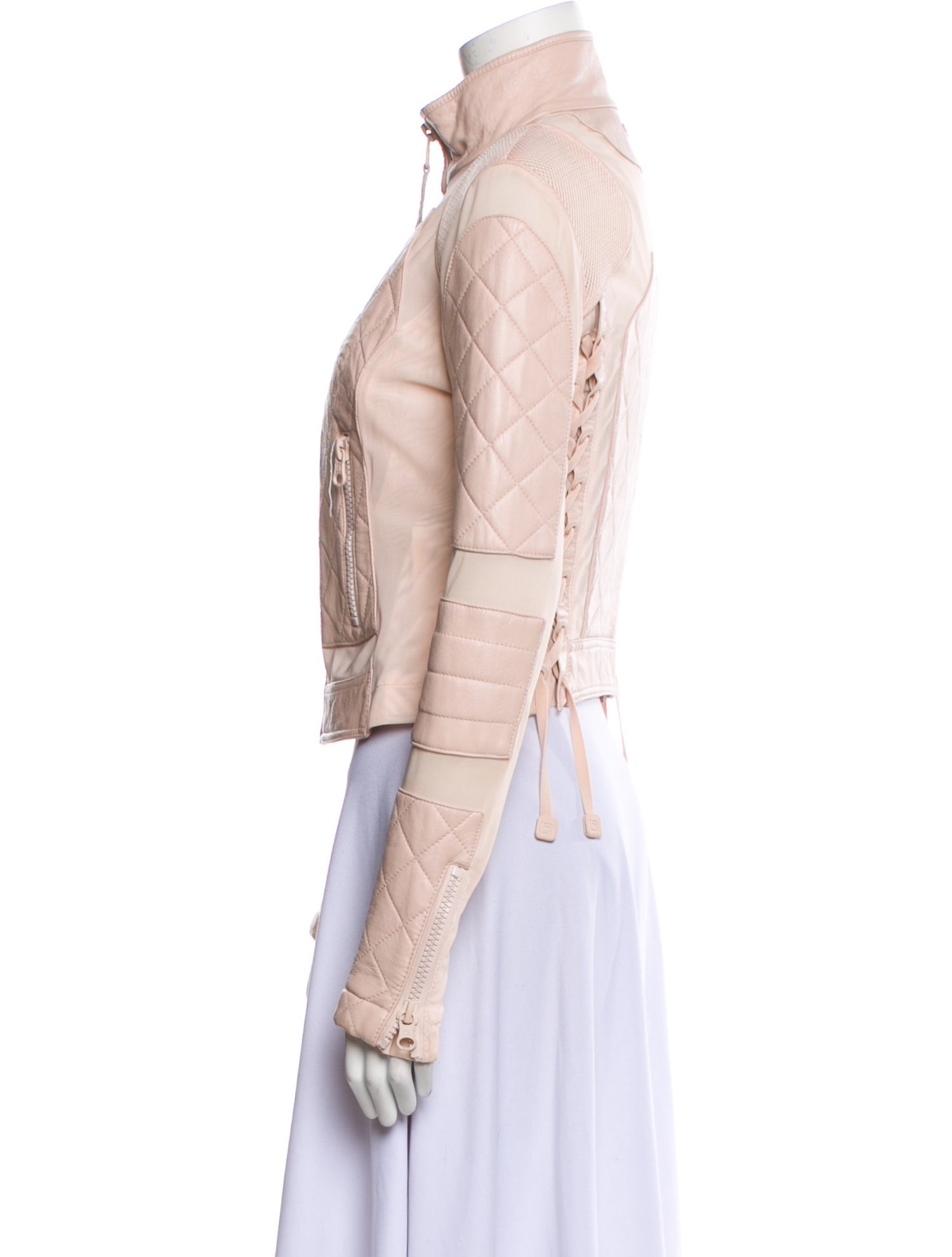 Blanc Noir Leather Biker Jacket