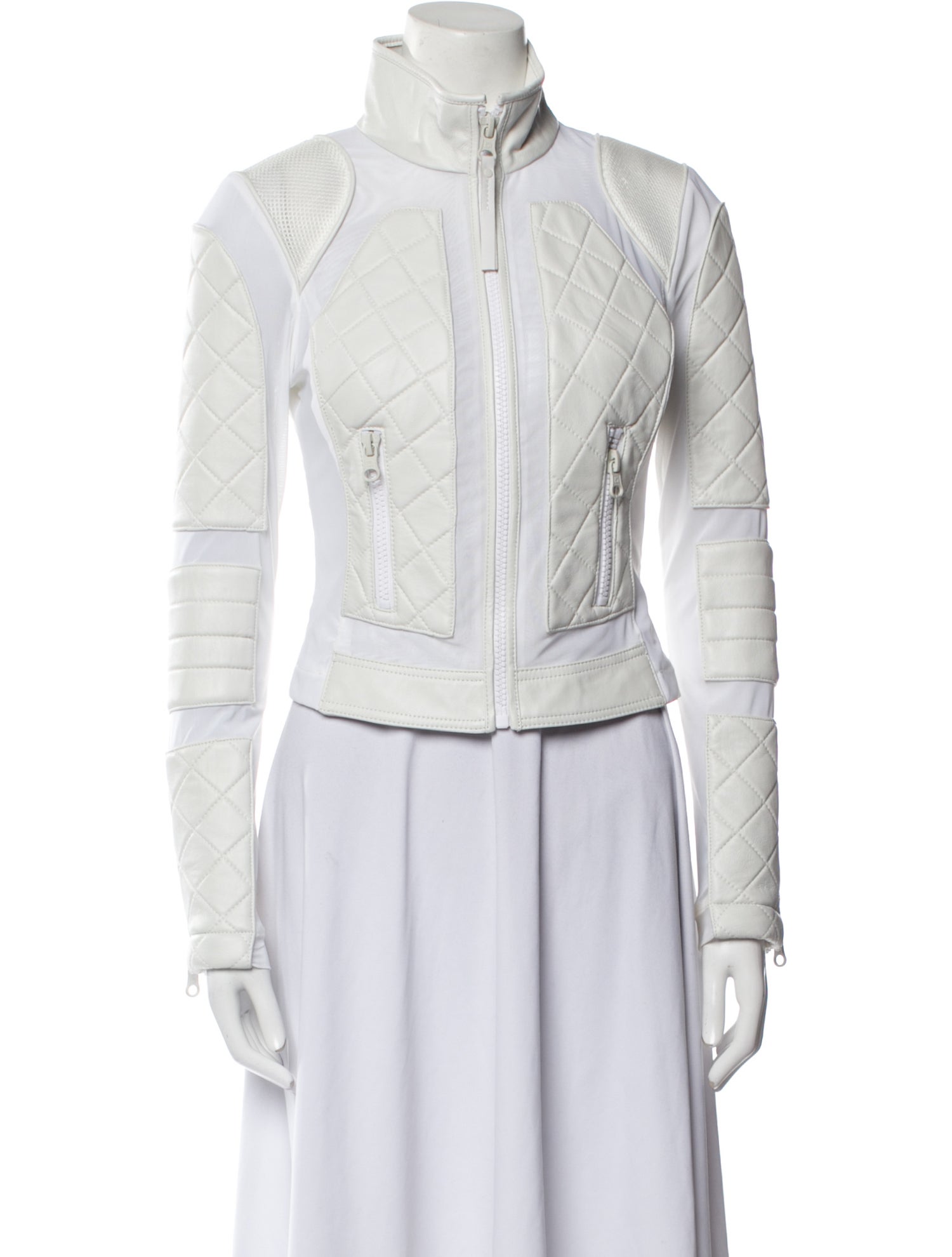 Blanc Noir Leather Biker Jacket
