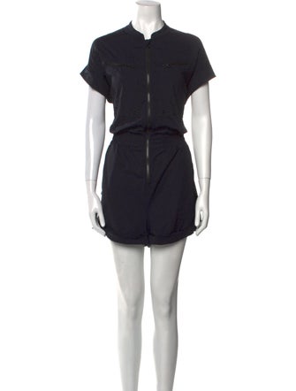 Blanc Noir Crew Neck Romper