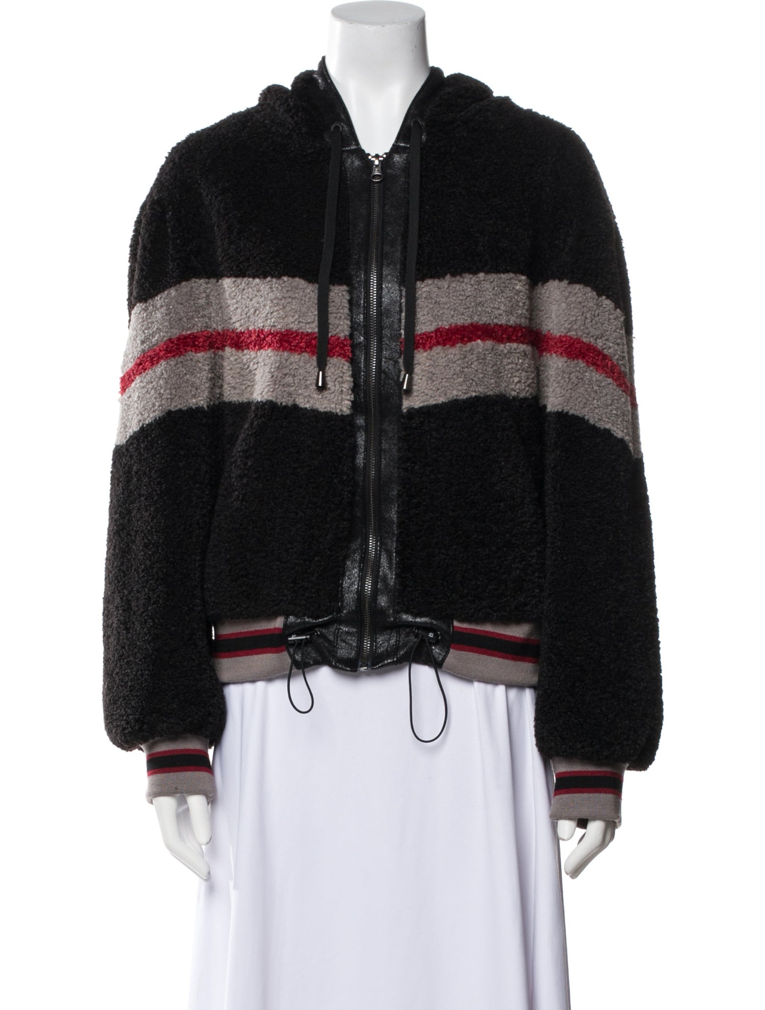 Blanc Noir Graphic Print Jacket