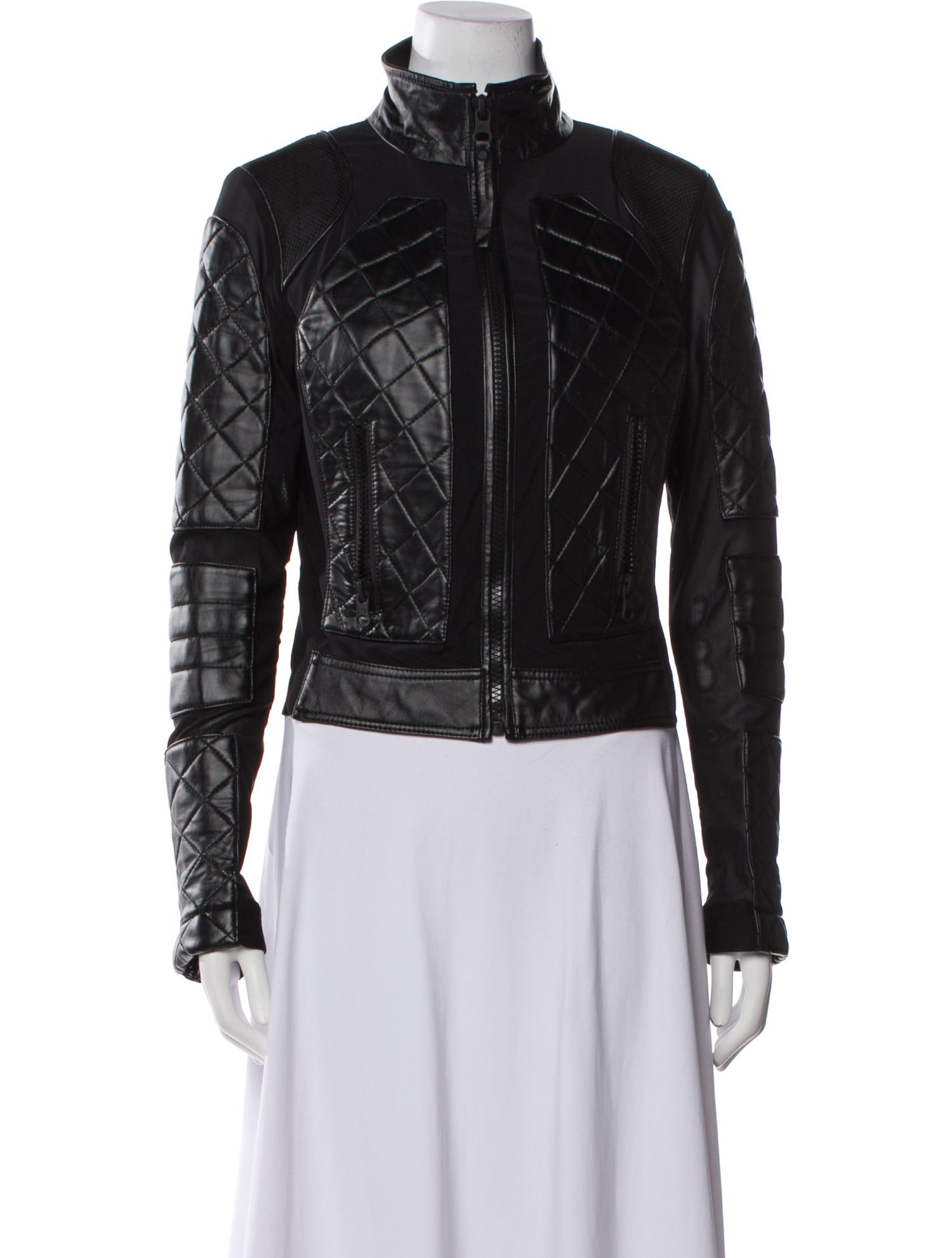 Blanc Noir Leather Biker Jacket