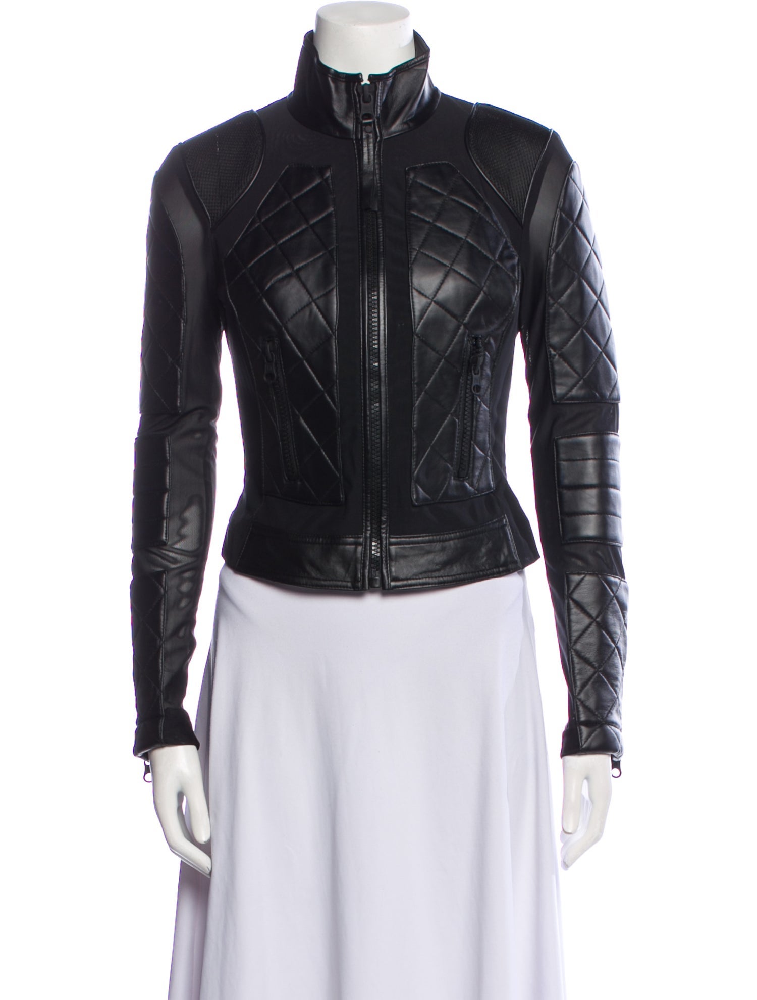 Blanc Noir Leather Biker Jacket