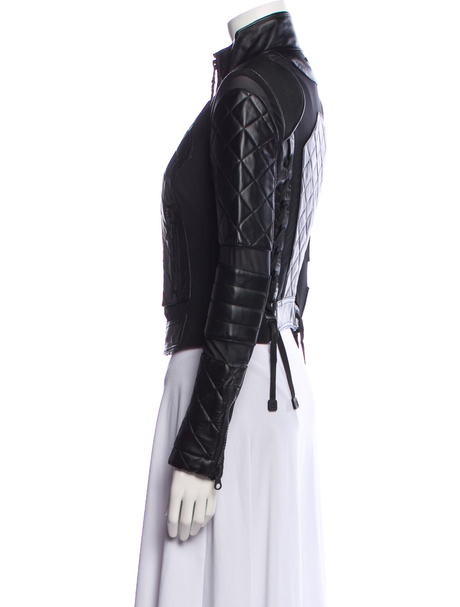 Blanc Noir Leather Biker Jacket