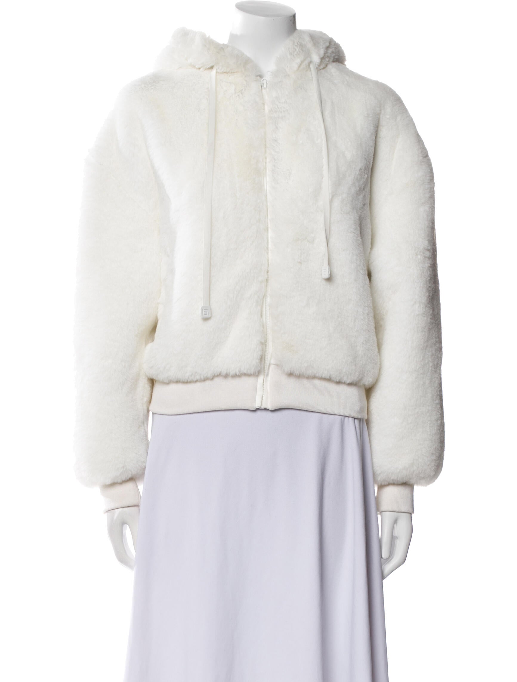Blanc Noir Faux Fur Jacket