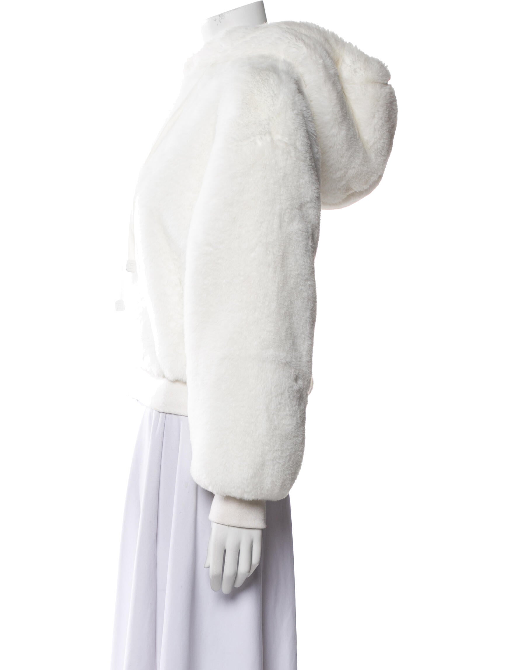 Blanc Noir Faux Fur Jacket