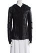 Blanc Noir Faux Leather Biker Jacket