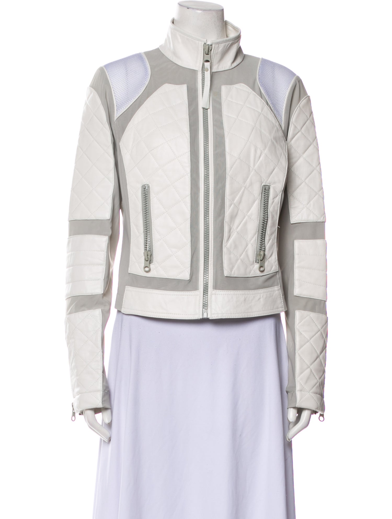 Blanc Noir Leather Biker Jacket