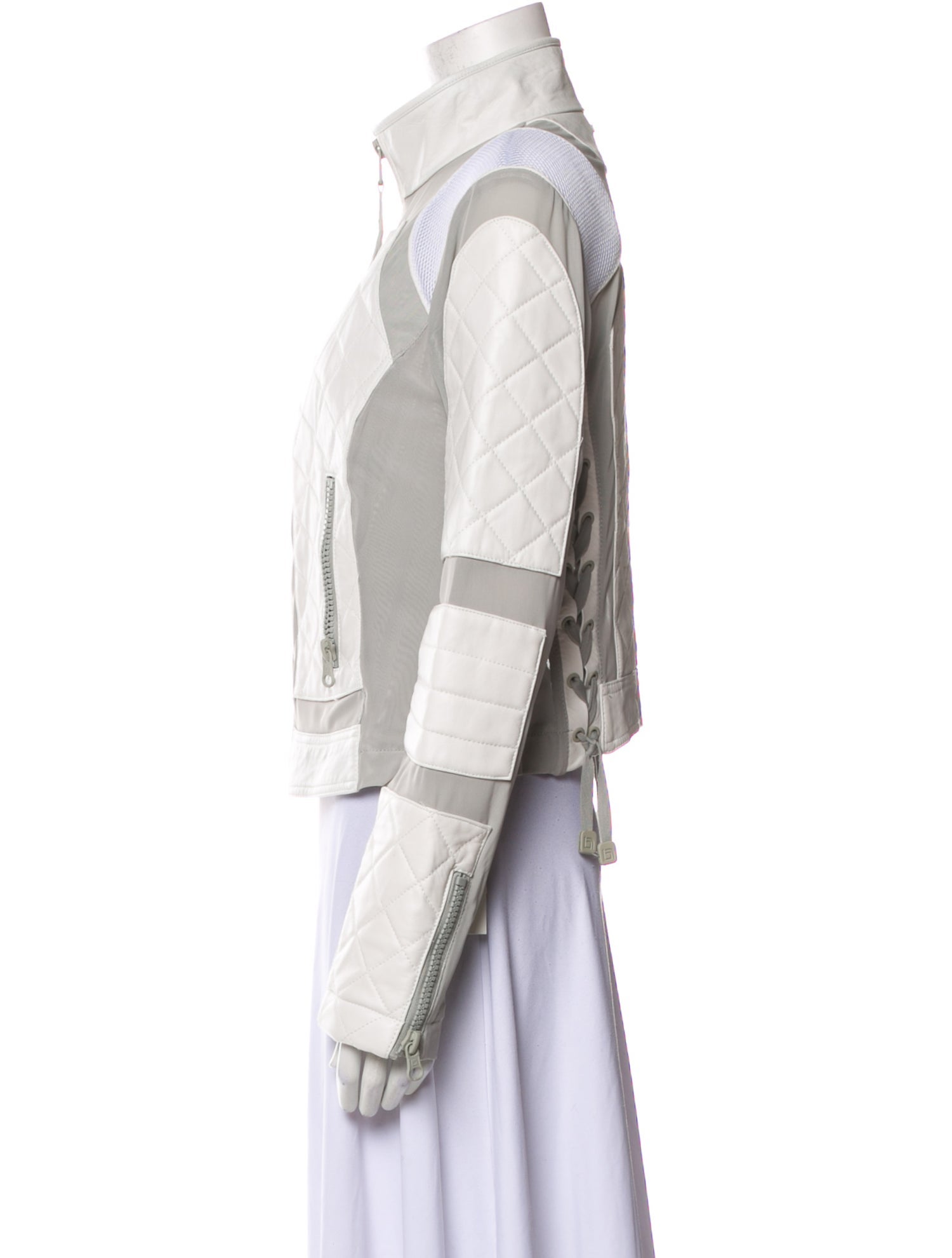 Blanc Noir Leather Biker Jacket