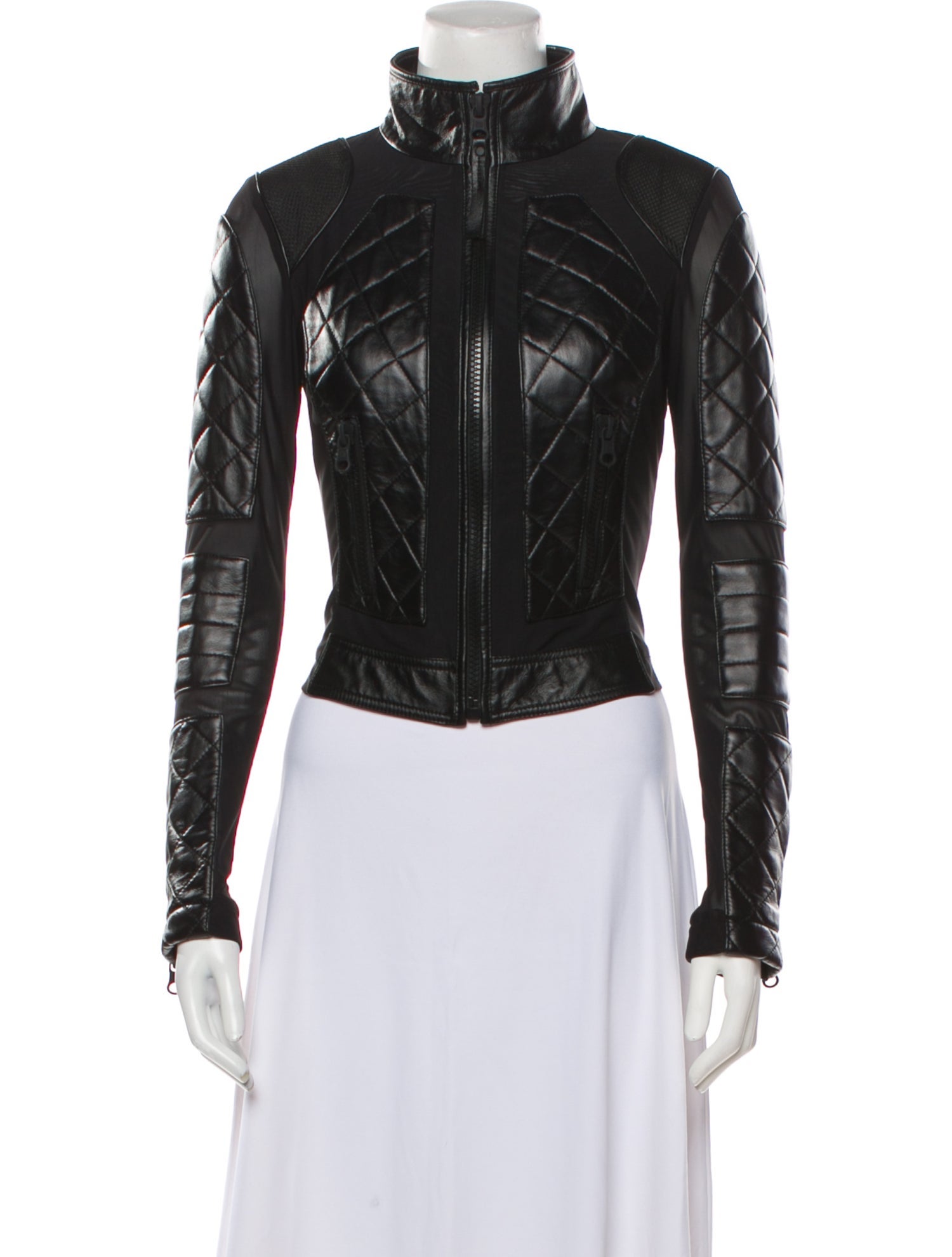 Blanc Noir Leather Biker Jacket