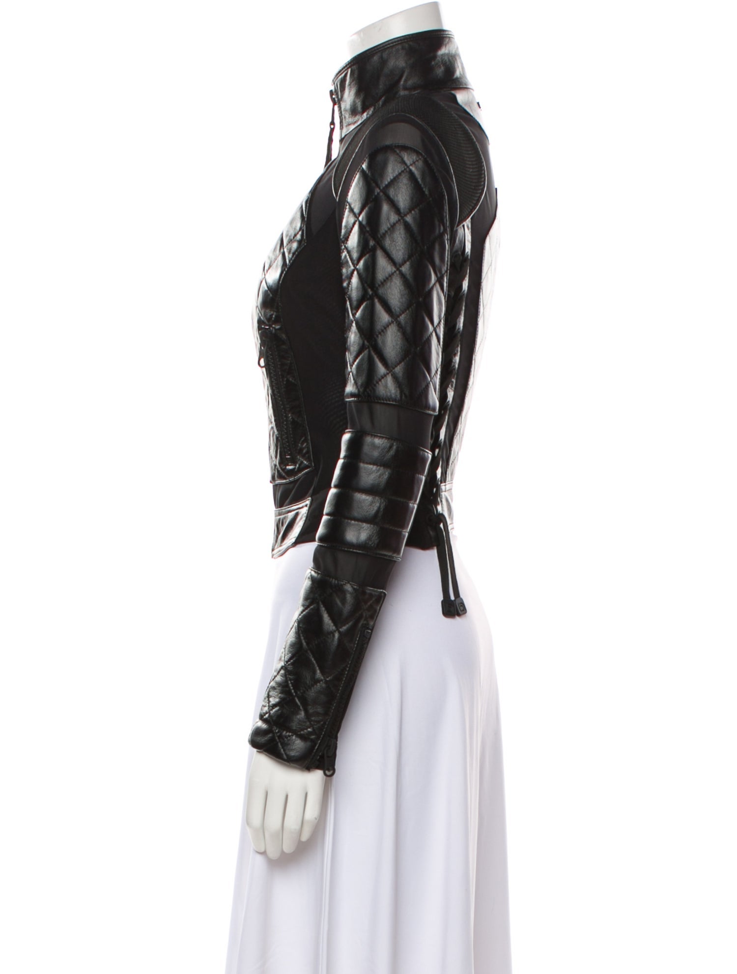 Blanc Noir Leather Biker Jacket