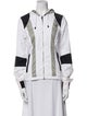 Blanc Noir Striped Performance Jacket