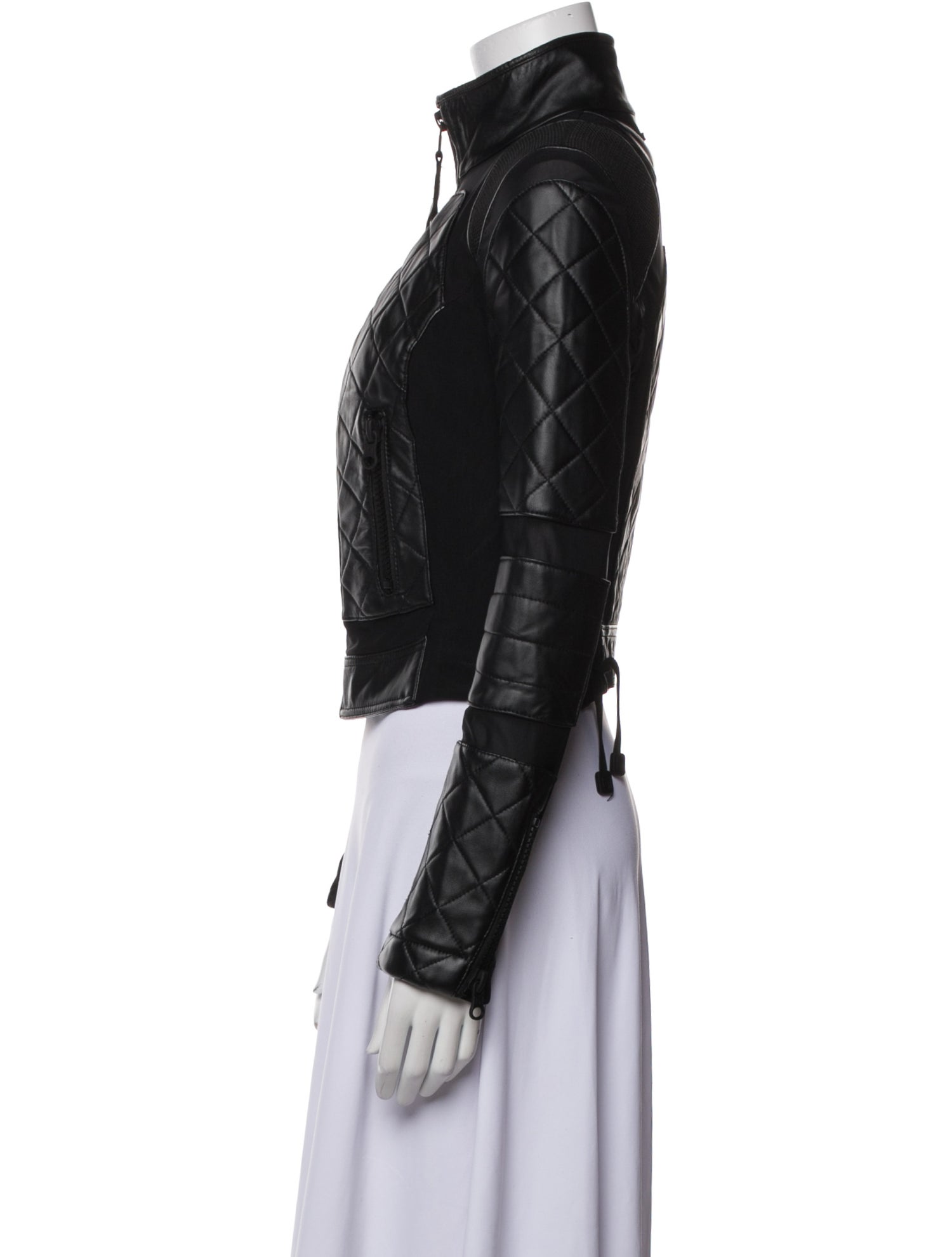 Blanc Noir Leather Biker Jacket