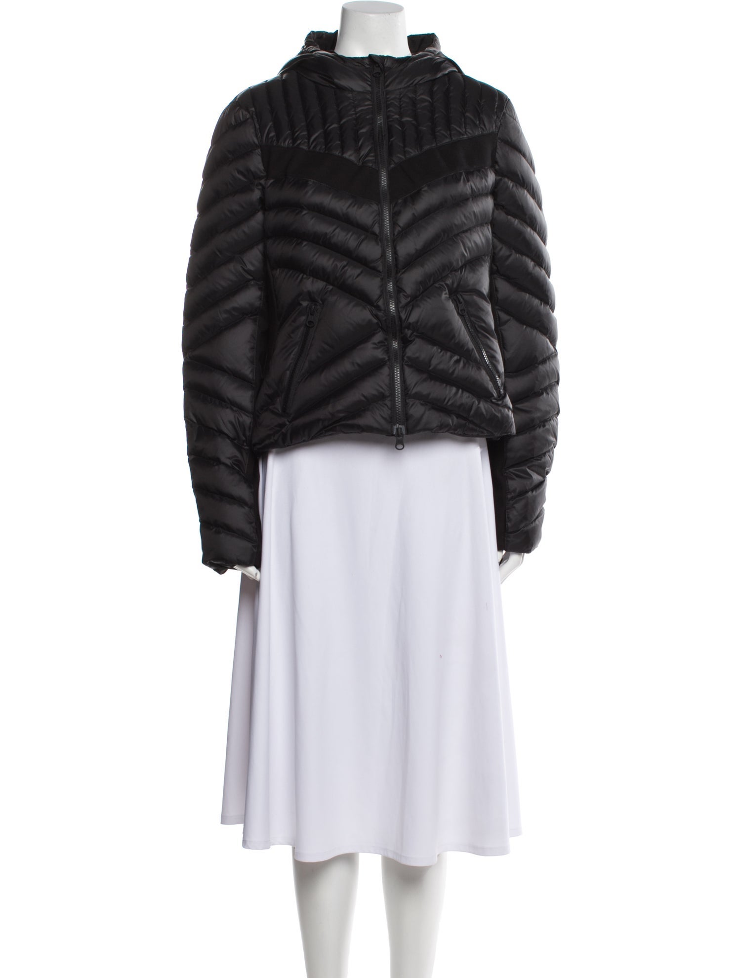 Blanc Noir Nylon Down Jacket