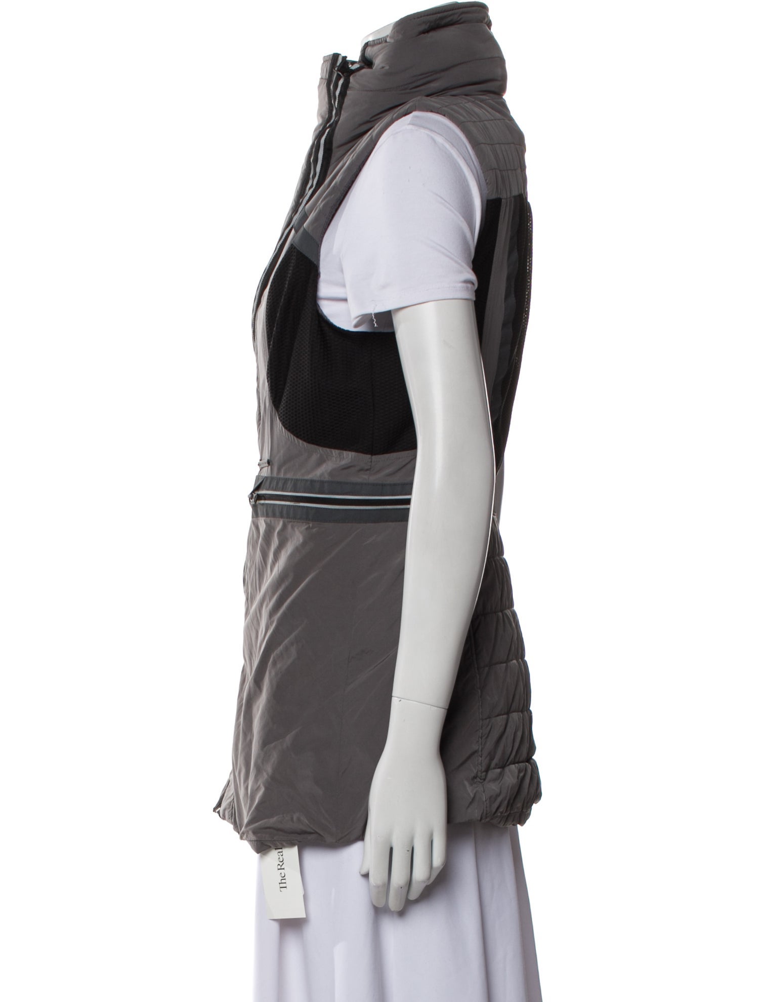 Blanc Noir Colorblock Pattern Vest