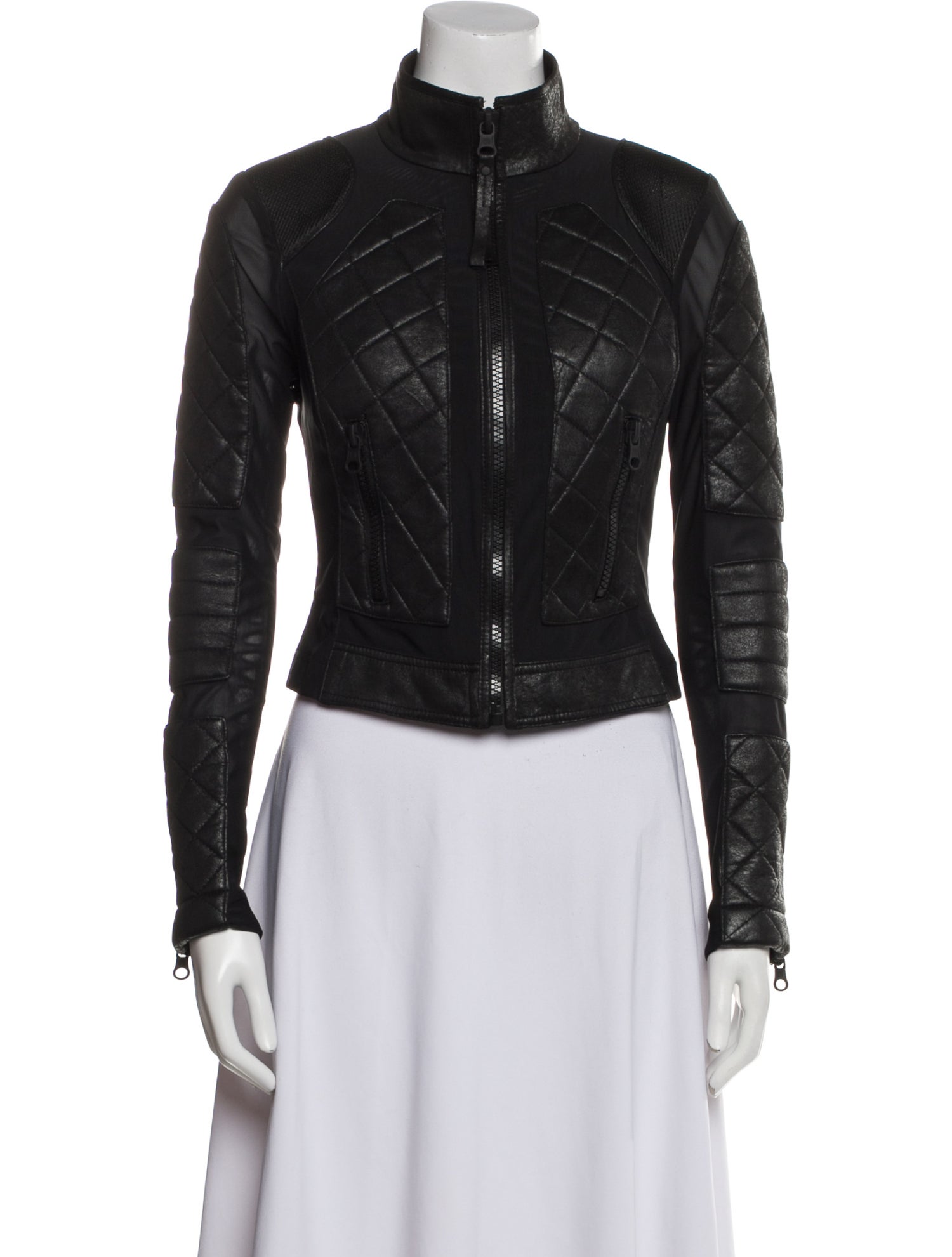 Blanc Noir Leather Biker Jacket
