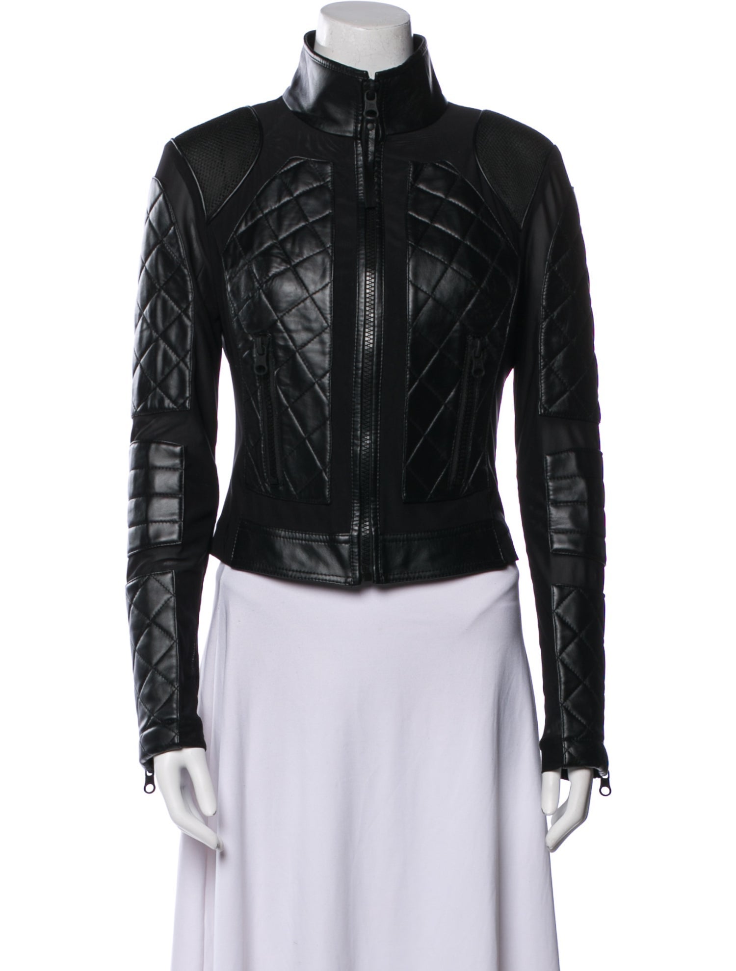 Blanc Noir Leather Biker Jacket