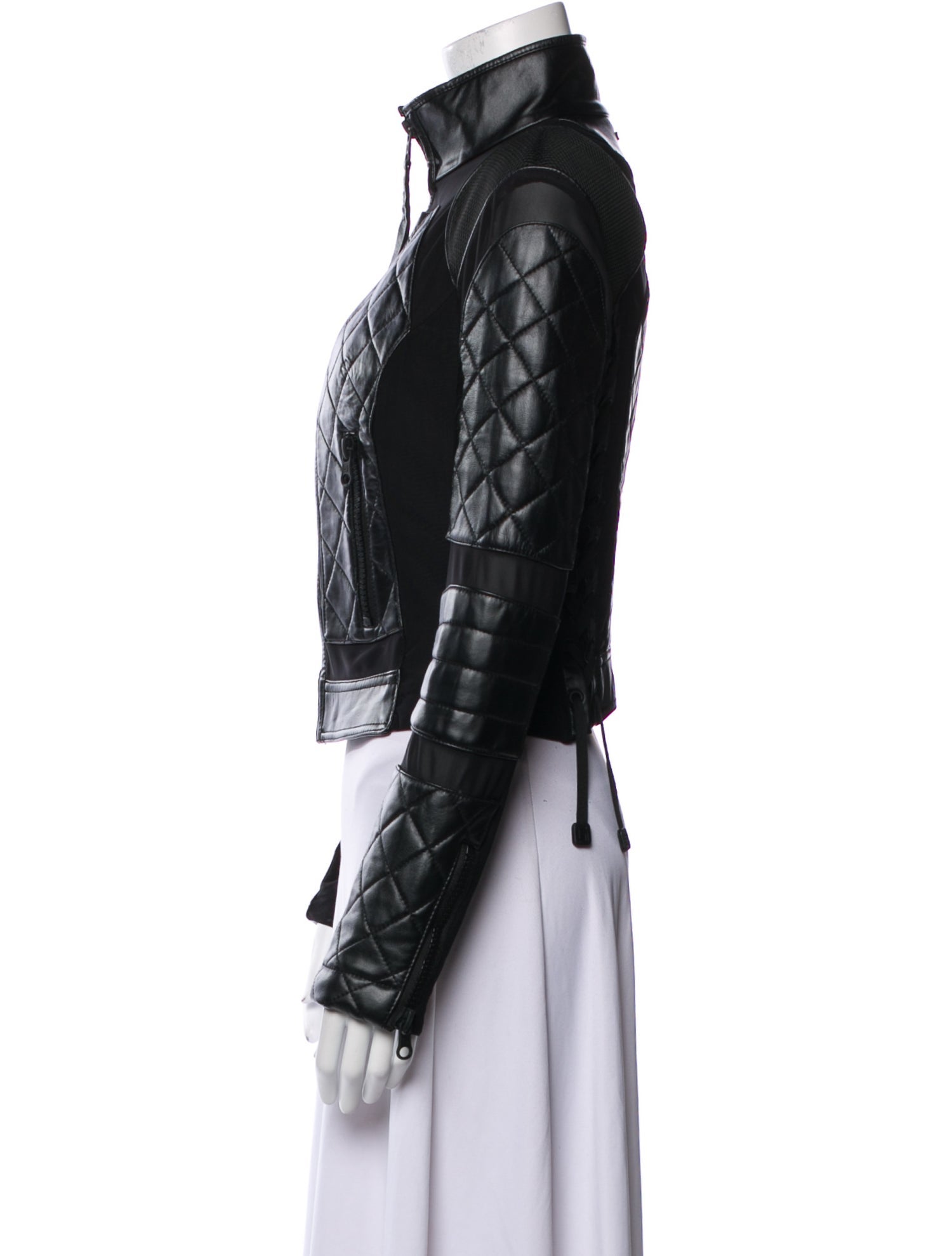 Blanc Noir Leather Biker Jacket