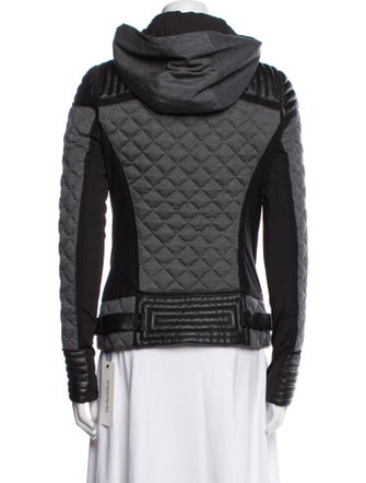 Blanc Noir Colorblock Pattern Down Jacket