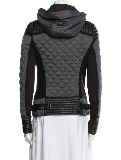 Blanc Noir Colorblock Pattern Down Jacket