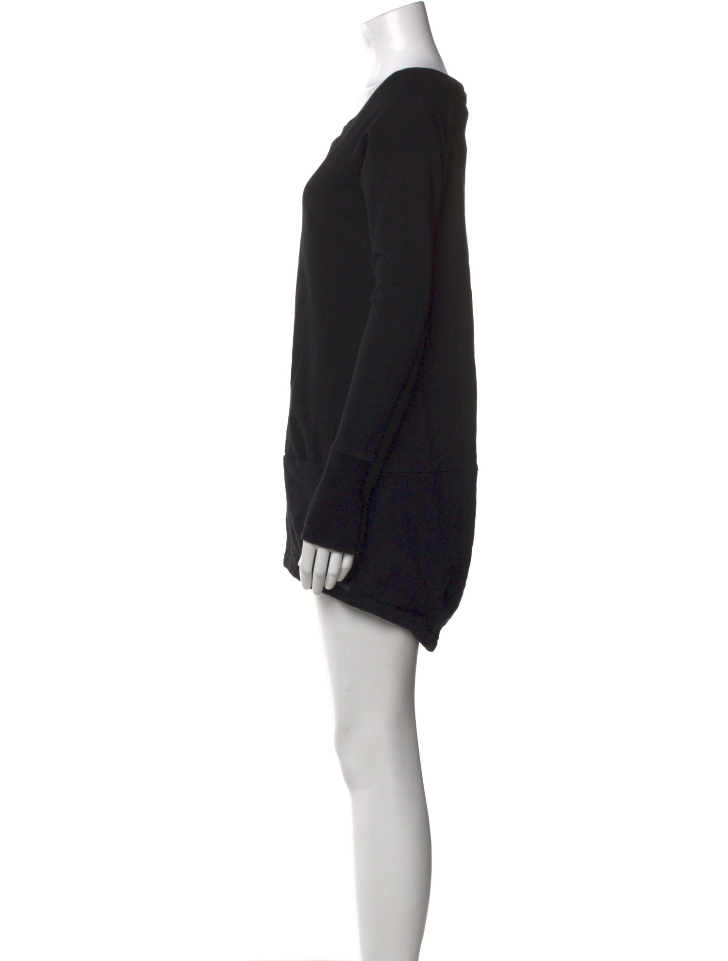 Blanc Noir Bateau Neckline Mini Dress