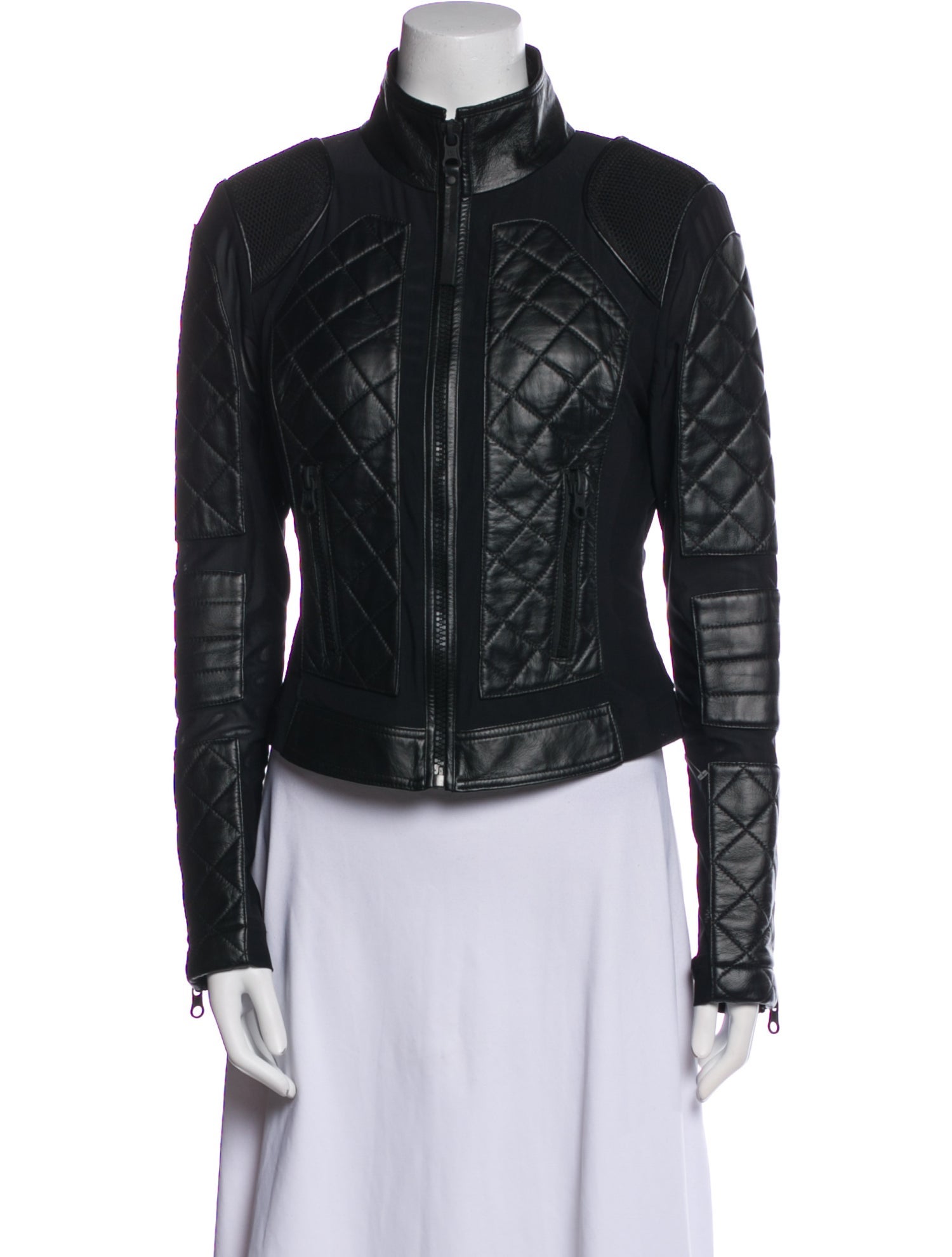 Blanc Noir Leather Biker Jacket