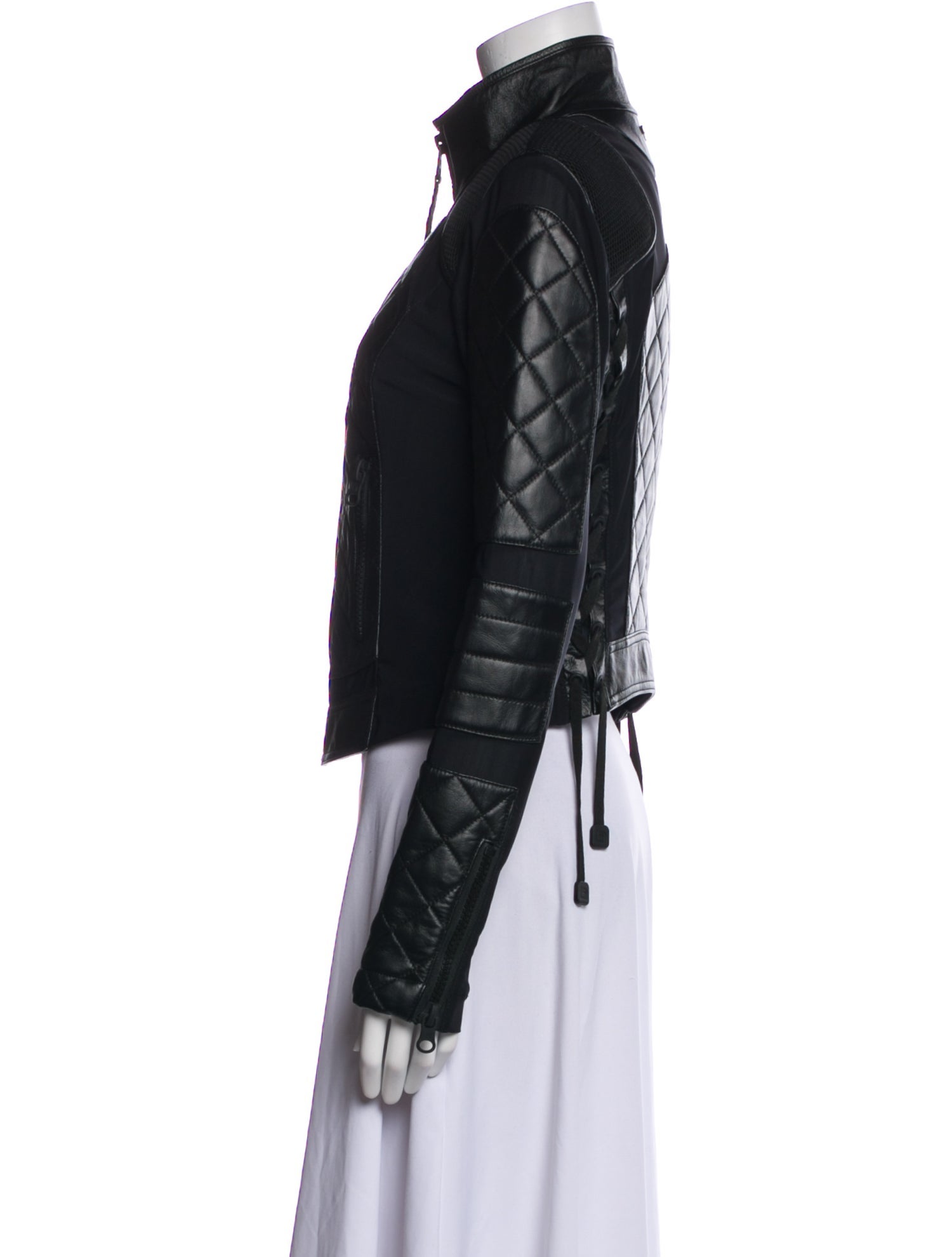 Blanc Noir Leather Biker Jacket