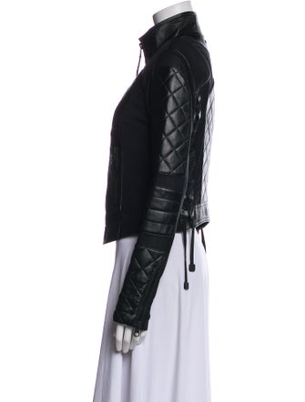 Blanc Noir Leather Biker Jacket