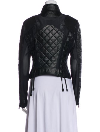 Blanc Noir Leather Biker Jacket