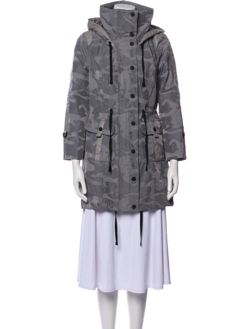 Blanc Noir Camouflage Print Parka