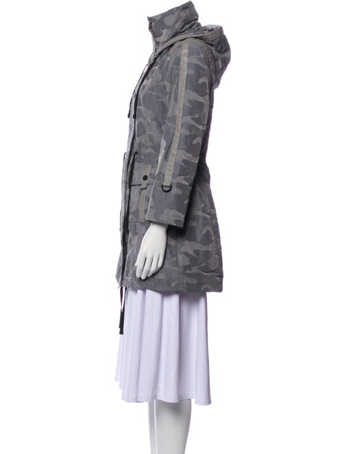 Blanc Noir Camouflage Print Parka